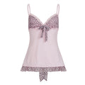 Sweet Pink Leopard Bow Camisole Top