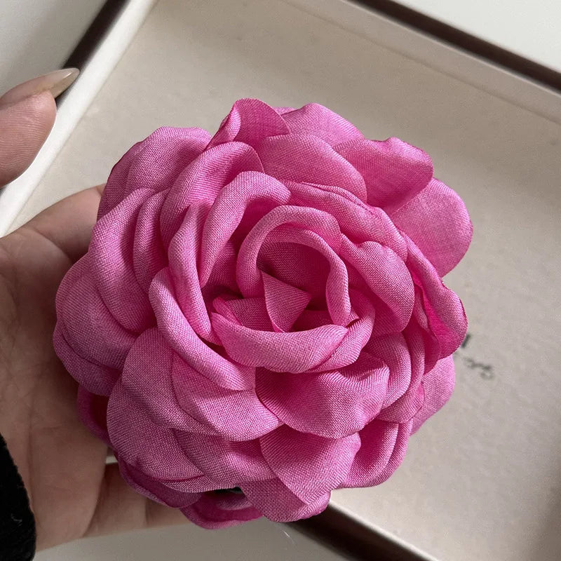 Sweet Leopard Flower Hair Claw Clip