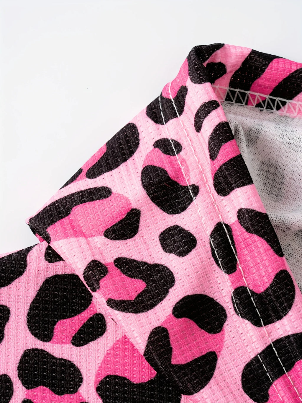 Pink Leopard Lightweight Zip-Up Hooded Jacket