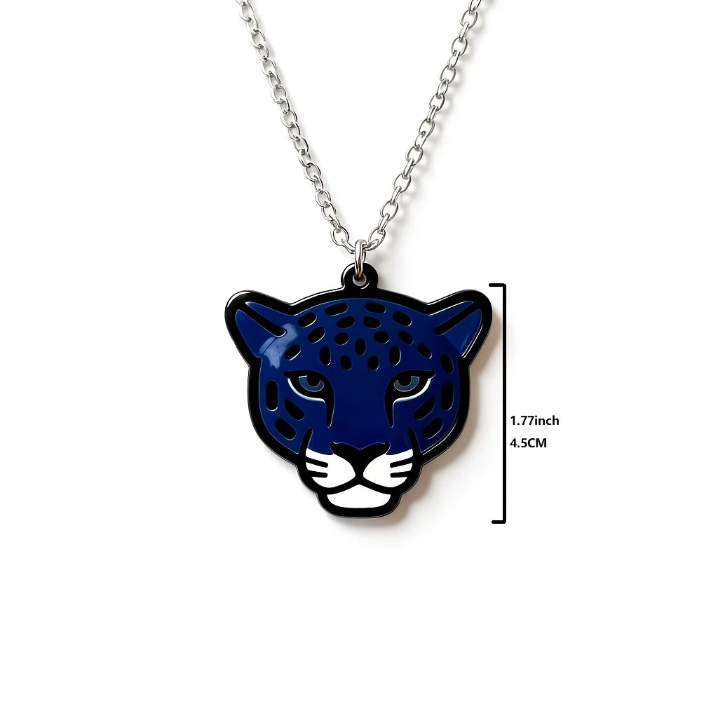 Leopard Head Statement Pendant Necklace