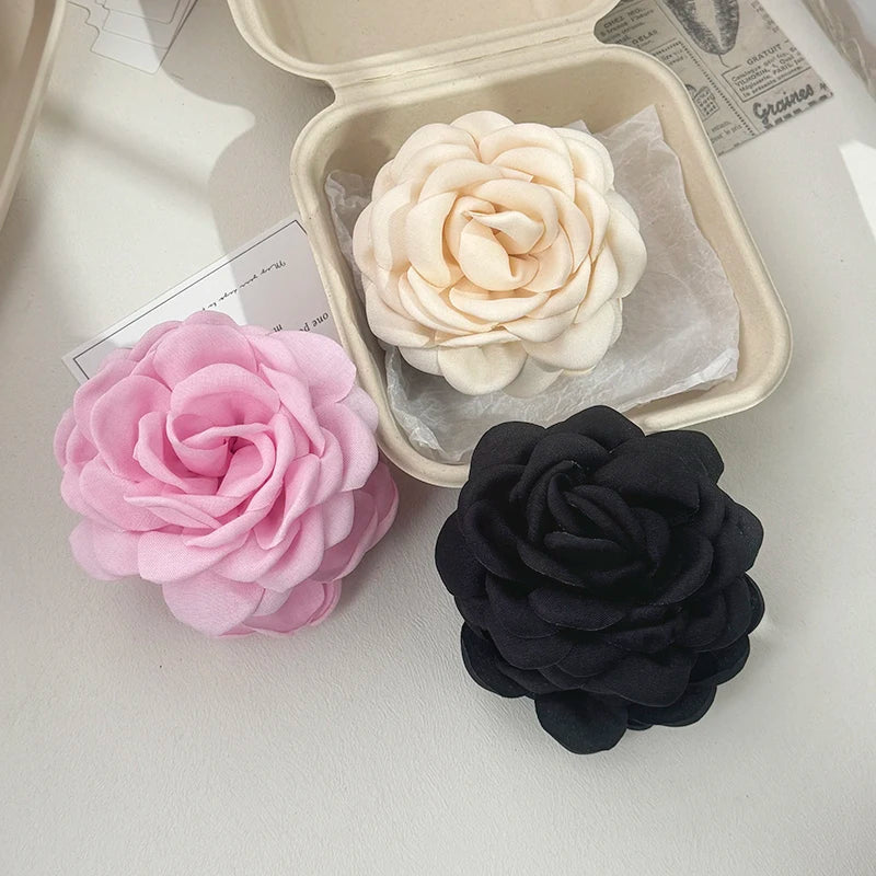 Sweet Leopard Flower Hair Claw Clip