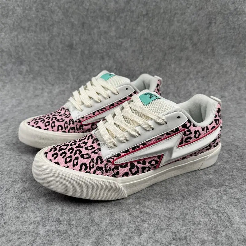 Leopard Print Streetwear Canvas Sneakers