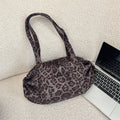 Leopard Zip Shoulder Tote & Mommy Bag