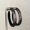 Pink Leopard DIY Charm Hoop Earrings