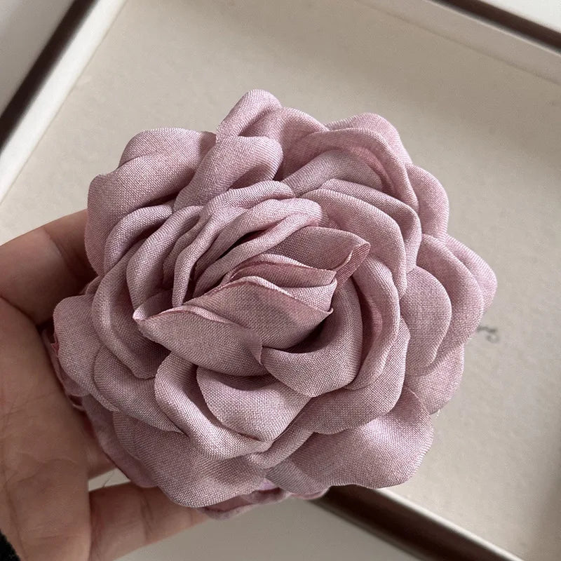 Sweet Leopard Flower Hair Claw Clip