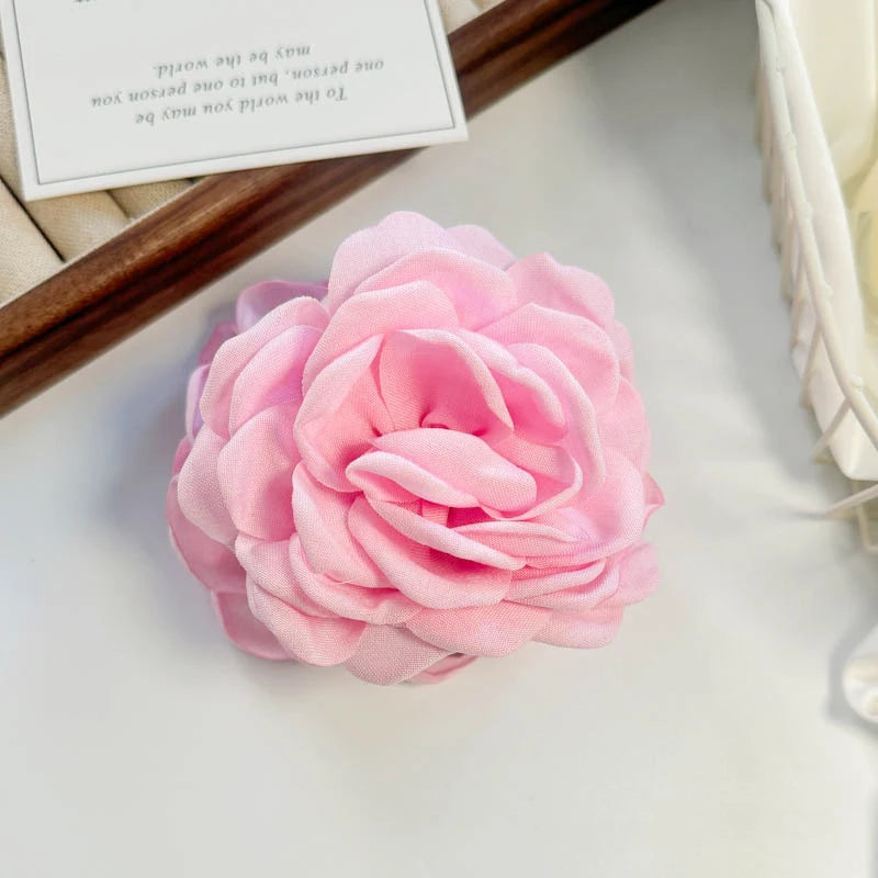 Sweet Leopard Flower Hair Claw Clip