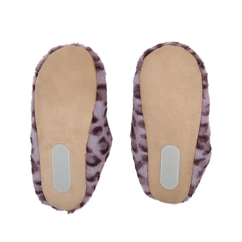 Faux-Suede Thick Platform House Slippers