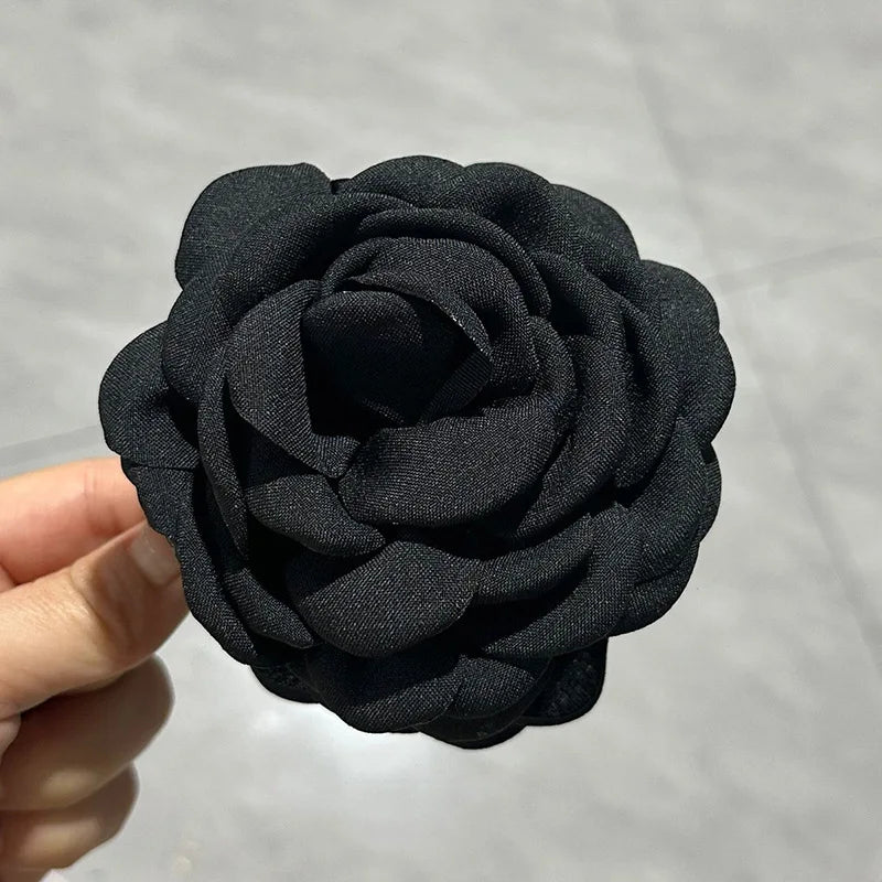 Sweet Leopard Flower Hair Claw Clip