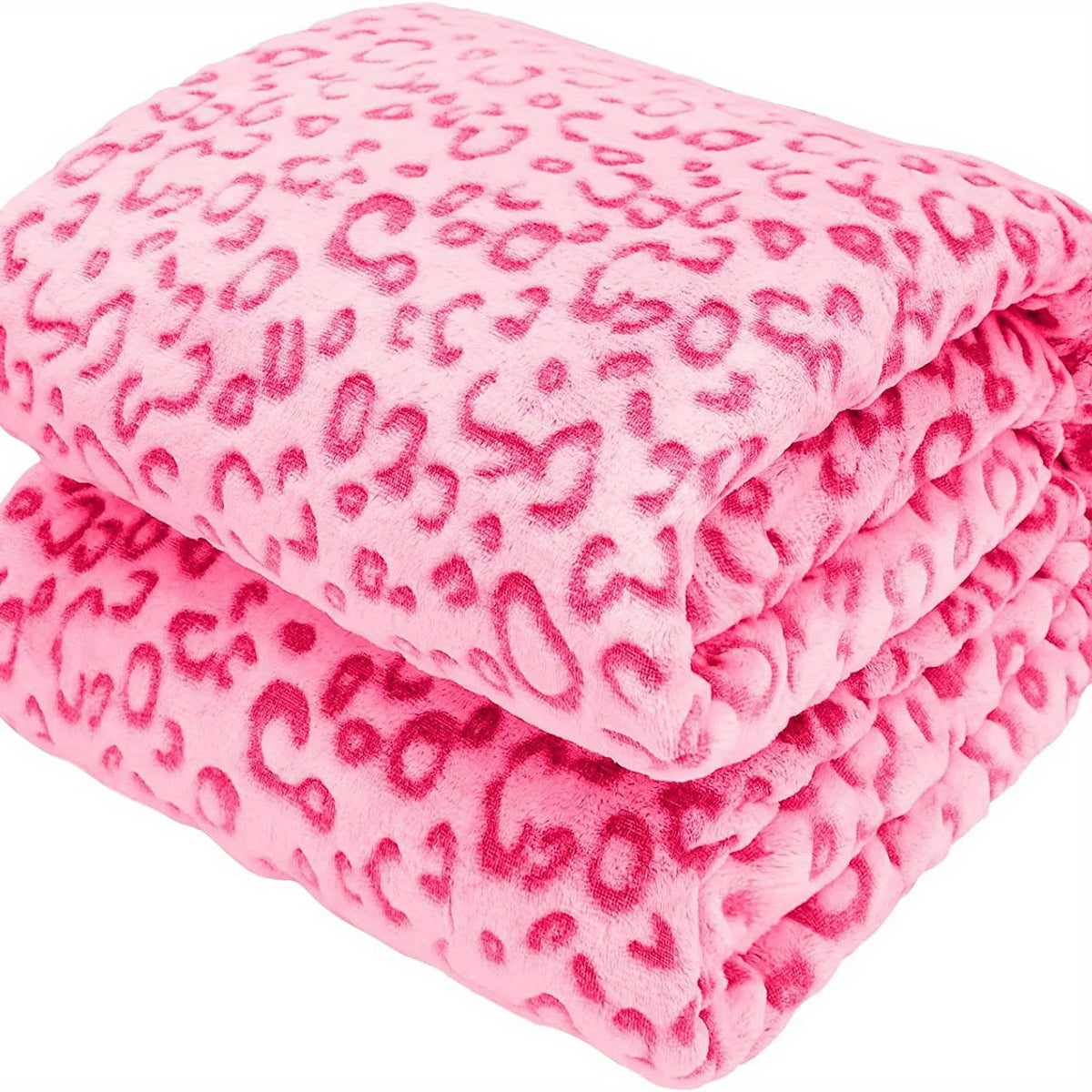 Ultra-Soft Leopard Print Flannel Throw Blanket