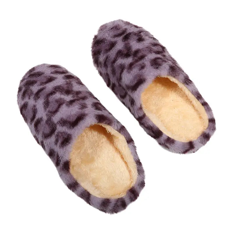 Faux-Suede Thick Platform House Slippers