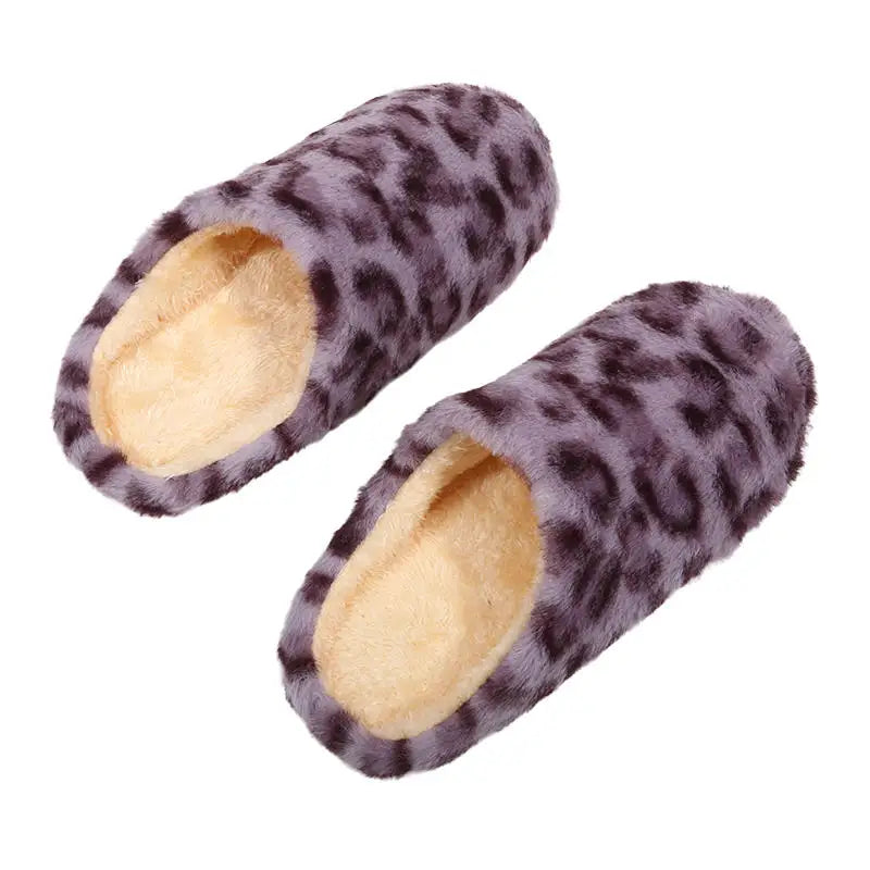 Faux-Suede Thick Platform House Slippers