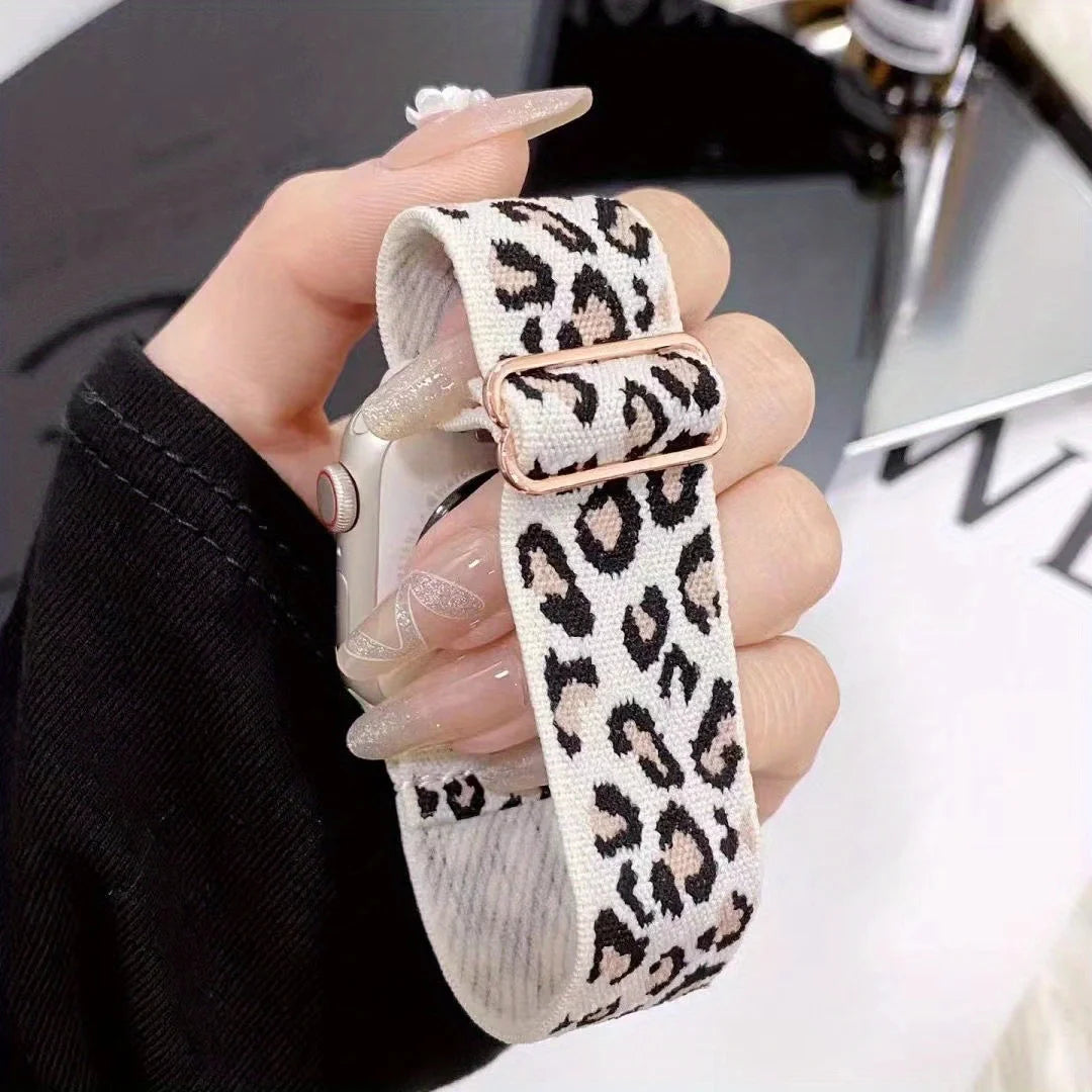 Chic Leopard Print Nylon Band