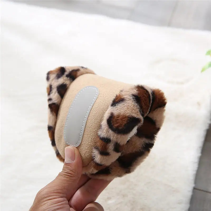 Faux-Suede Thick Platform House Slippers