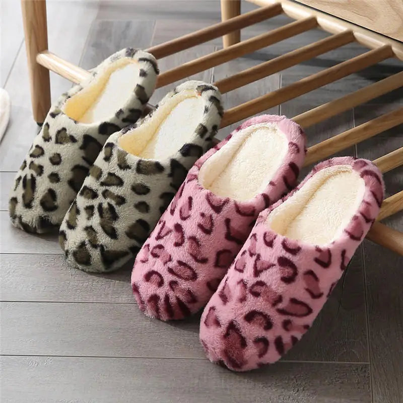 Faux-Suede Thick Platform House Slippers