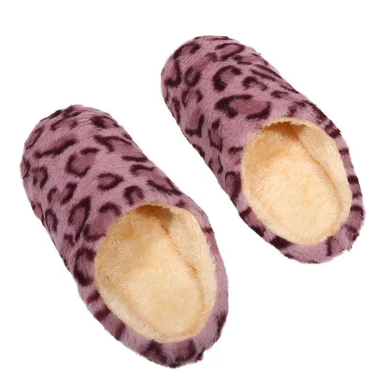 Faux-Suede Thick Platform House Slippers