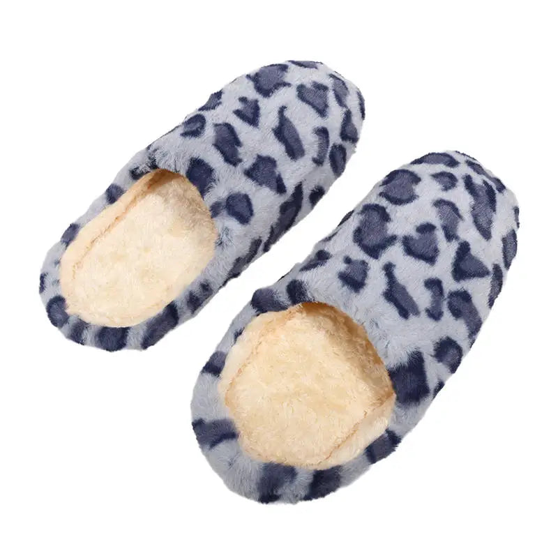 Faux-Suede Thick Platform House Slippers