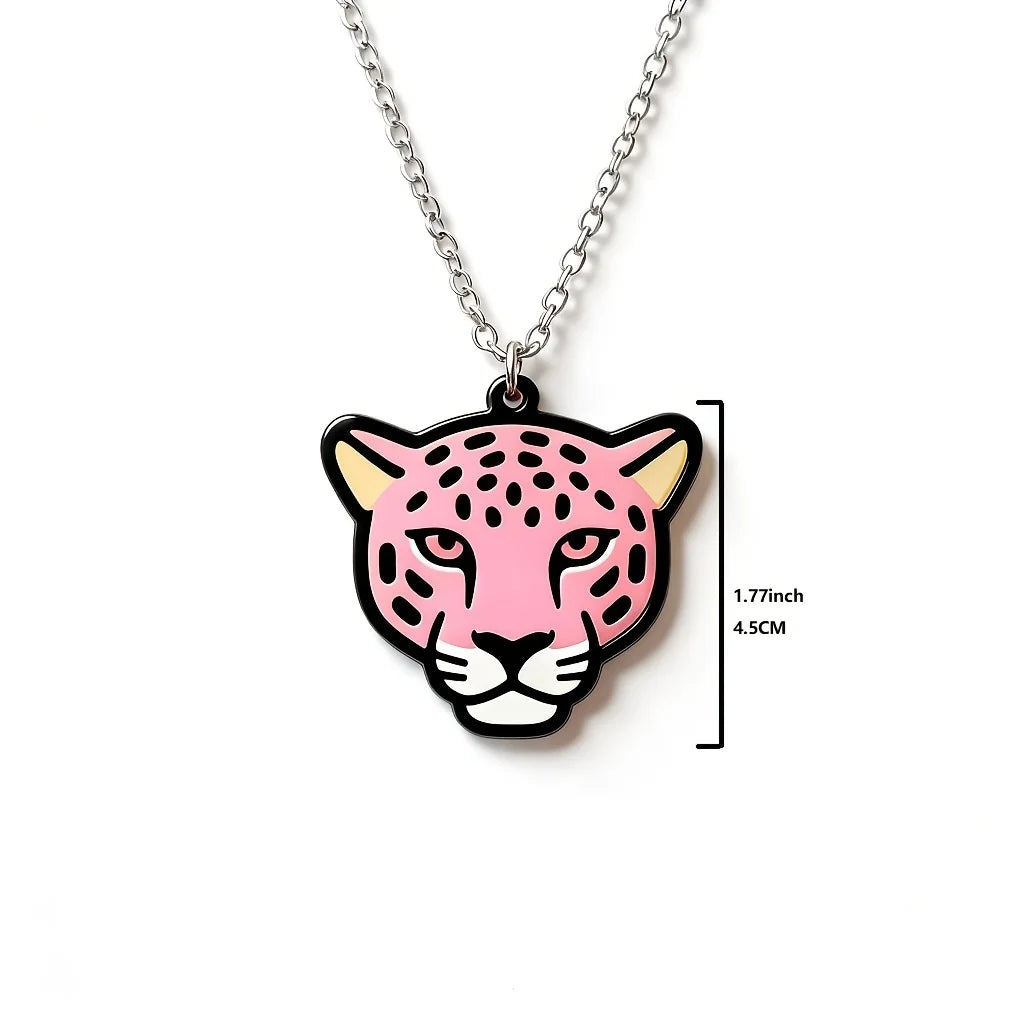 Leopard Head Statement Pendant Necklace