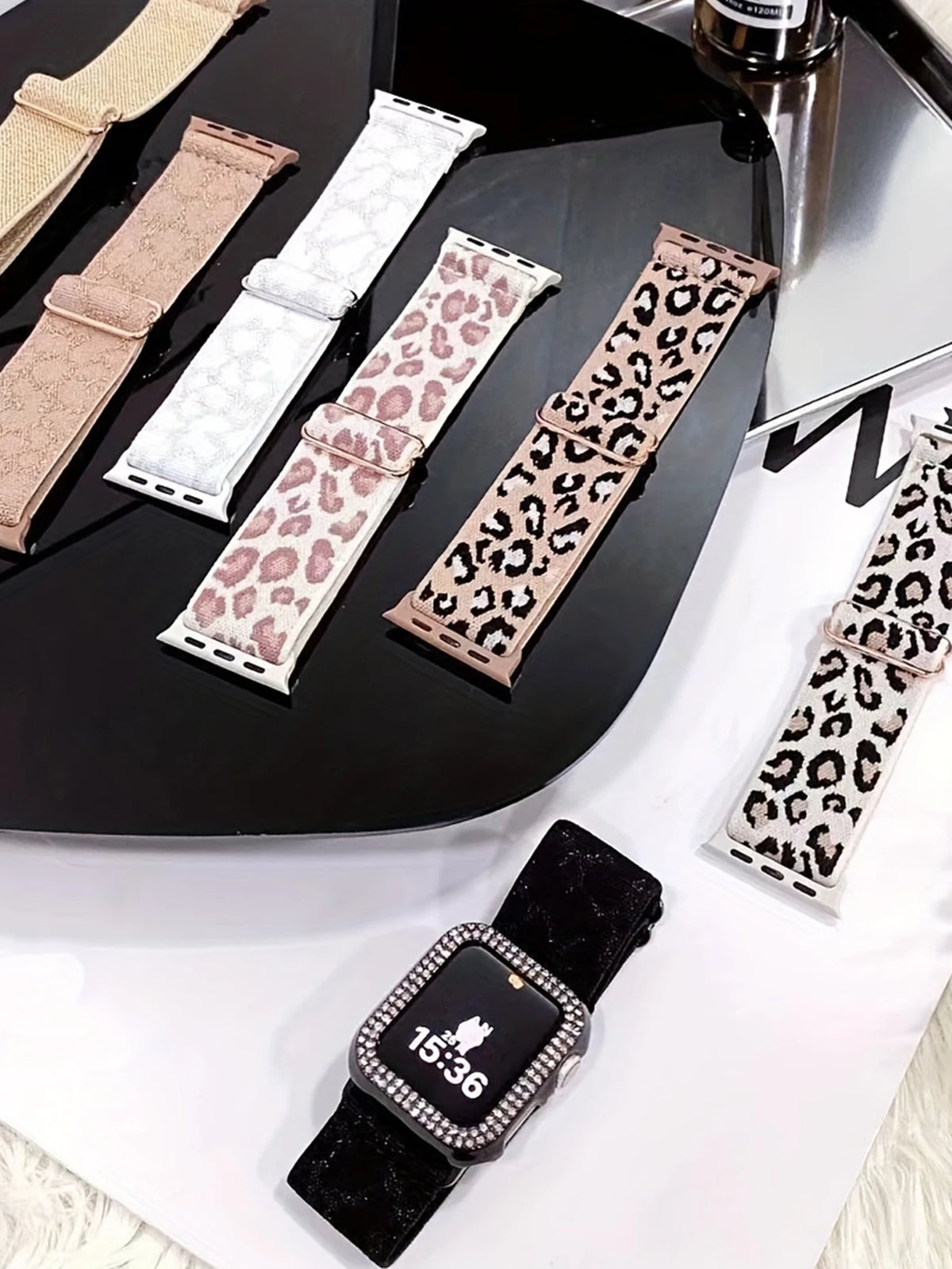 Chic Leopard Print Nylon Band